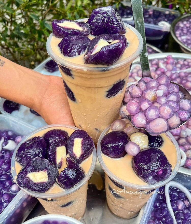 Trà Sữa Khoai Lang Tím Phô Mai béo ngậyyy xịn xò con bò lắm nè 

 30 Nhất Chi M...