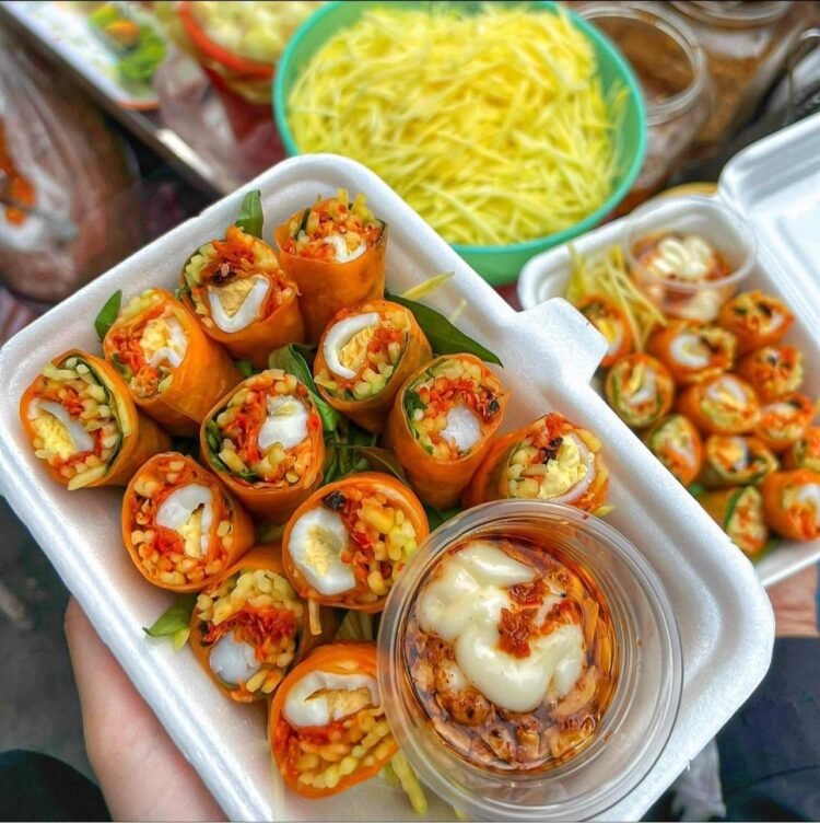 BÁNH TRÁNG CUỐN 5K / 1 CUỐN Xe bánh tráng quá trời loại từ cuốn, trộn cho đến mấ...