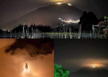 HIỆN TƯỢNG MÂY DẠ QUANG TRÊN ĐỈNH NÚI BÀ ĐEN VỪA XONG  Được biết trong một thời ...