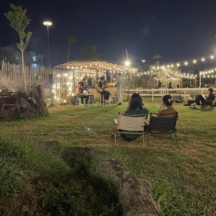 Có một quán cà phê chill như Đà Lạt ở Bình Tân.
 Trời ơi lạc vô chỗ này ban đêm ...