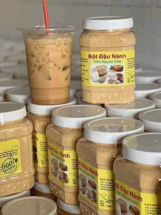 Bột đậu nành nguyên chất !
Ngoài việc dễ bảo quản hơn sữa đậu nành thì nước ph...