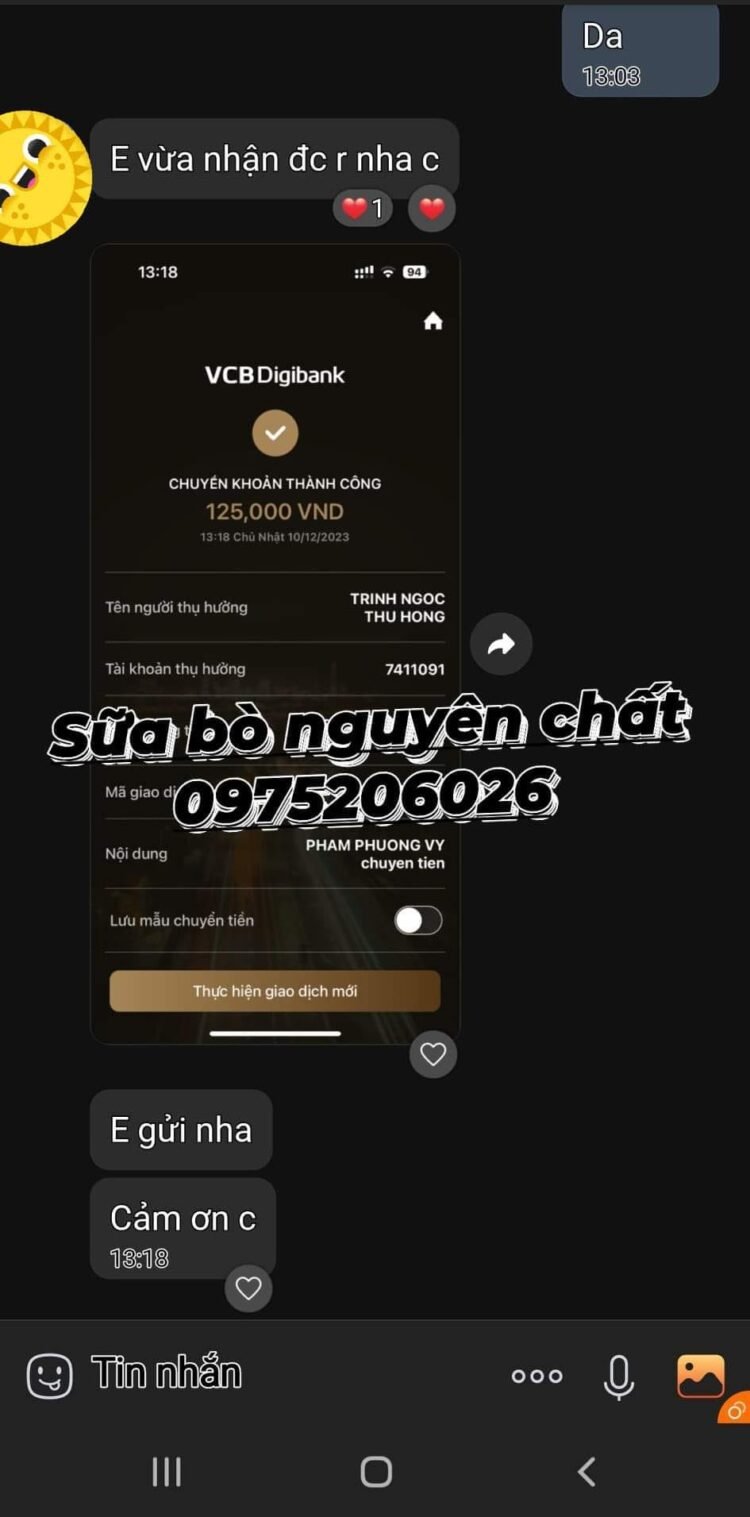 E cảm ơn c khach bên Go Vấp 
 Sữa pha là sẽ ko lam dc phô mai đâu ạ
 =>>&g...