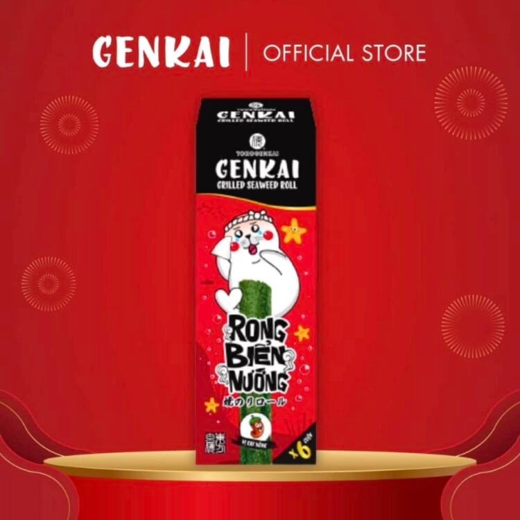 SALE SALE SNACK TẢO BIỂN CUỘN GENKAI ĂN VÀO LÀ GHIỀN Với 2 vị chủ đạo là vị tự ...
