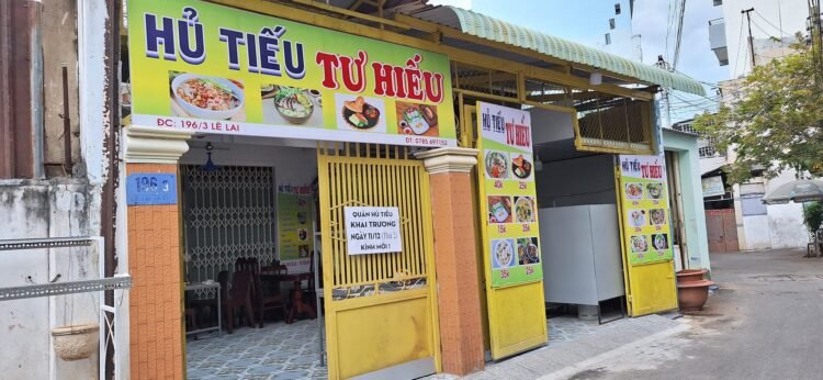 Quán Hủ Tiếu TƯ HIẾU.          196/3 Lê Lai .f4.  TPVT       Khai Trương: Ngày ...