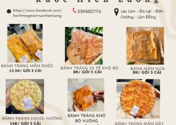 Chuyên SỈ  bánh tráng mắm ruốc, bánh sate khô bò Đà Lạt,  bánh tráng chuối nướng...